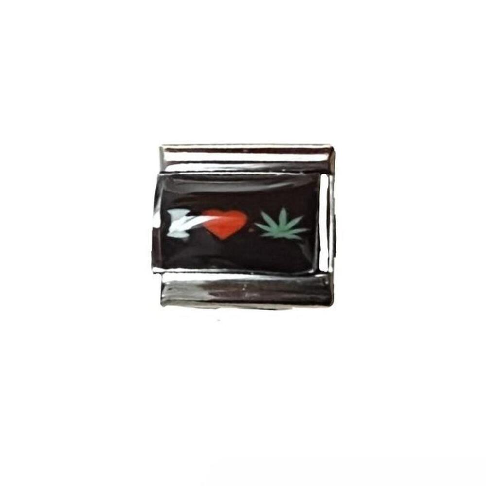 I heart cannabis charm
